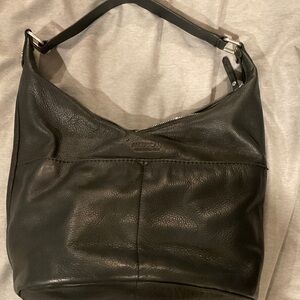 American Leather Black Hobo Bag
